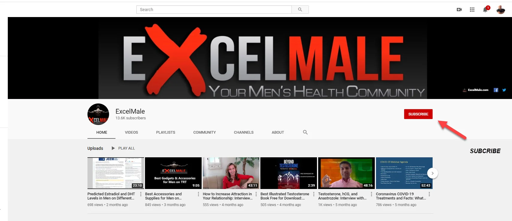 SUBSCRIBE TO EXCELMALE ON YOUTUBE.webp